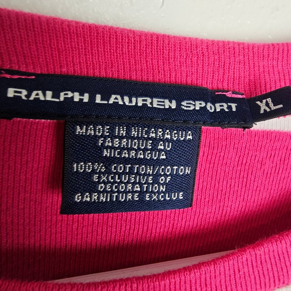 Ralph Lauren Sport Womens Striped Shirt Sz XL Classic Preppy Stretch Minimalist - Picture 6 of 8